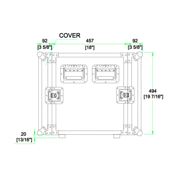 LN-8UADSC Rack para equipos de audio 8U – L&N-AUDIO