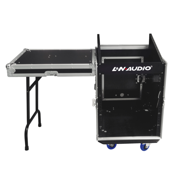LN-11M12UCT RACK P/EQUIPOS 12ES.C/MESA PLEGABLE P/CONSOLAS POWERS "L&N-AUDIO"