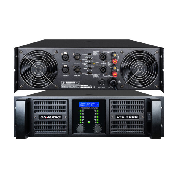 LTE-7000 AMPLIFICADOR DE AUDIO 3000Wx2 2 OHM – L&N-AUDIO